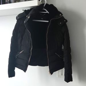 Black Zara Down Jacket